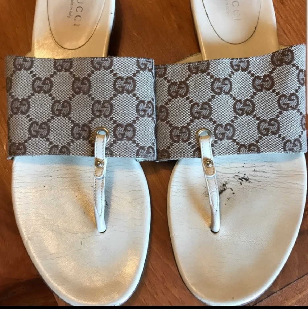 Gucci GG fabric slides